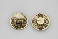 Thumbnail for Aged Brass Reeded Beehive Design Bathroom Turn & Release
