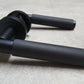 Carlisle Brass - Matt Black Varese Knurled Lever Door Handles on Round Rose - EUL050MB