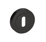 Matt Black British Standard Keyhole Profile Keyhole Escutcheon