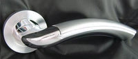 Thumbnail for More4Doors Special Offer Door Handle On Round Rose - Polished and Satin Chrome