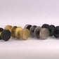 Knurled Mortice Rim Knobs - Satin Brass, Matt Black, Nickel Dual Finish - Connaught by More4Doors