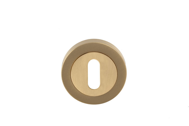 Carlisle Brass Satin Brass Standard Keyhole Escutcheon - EUL002SB