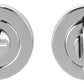 Carlisle Brass Polished Nickel Bathroom Thumbturn & Release | EUL004PN