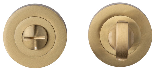 Carlisle Brass Satin Brass Bathroom Thumbturn & Release | EUL004SB