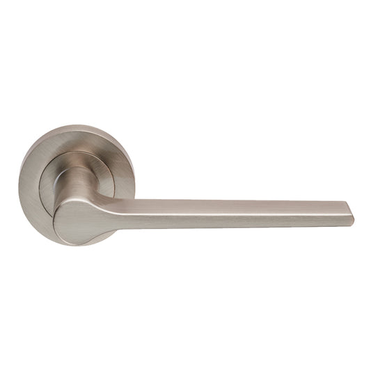 Carlisle Brass Velino Door Handles On Rose, Satin Nickel - EUL020SN