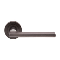 Carlisle Brass Trentino Door Handles On Round Rose, Matt Bronze - EUL030MBRZ