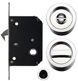 Pocket Door/Sliding Door Lock Set, Polished Chrome FB81CP