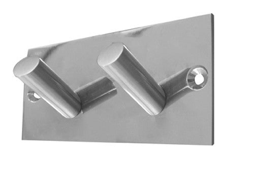 JSS901C Double Robe Hook on Square Plate