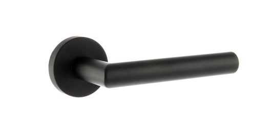 Atlantic UK Matt Black 'Elle' Designer Lever On Round Rose - FMR236MB