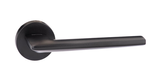 Atlantic UK Forme FMR422MB 'Boston' Matt Black Door Handles on Round Rose