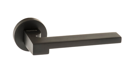 Atlantic UK Forme FMR430MB 'Ginevra' Matt Black Door Handles on Round Rose