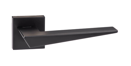 Atlantic UK Forme FMS215MB 'Naxos' Matt Black Door Handles on Square Rose