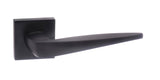 Atlantic UK Forme FMS272MB 'Foglia' Matt Black Door Handles on Square Rose