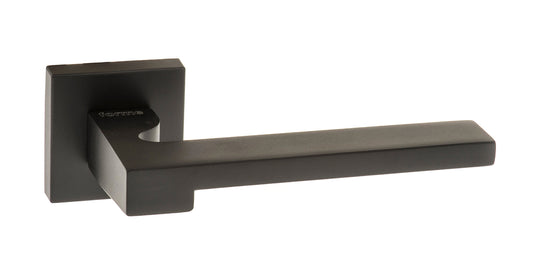 Atlantic UK Forme FMS430MB 'Ginevra' Matt Black Door Handles on Square Rose