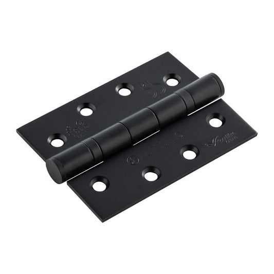 4 Inch Matt Black Ball Bearing Grade 13 Hinges - HIN1433P/13MB - EUROSPEC