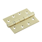 4 Inch Satin Brass Grade 13 Fire Rated Ball Bearing Hinges - HIN1433P/13SB - EUROSPEC