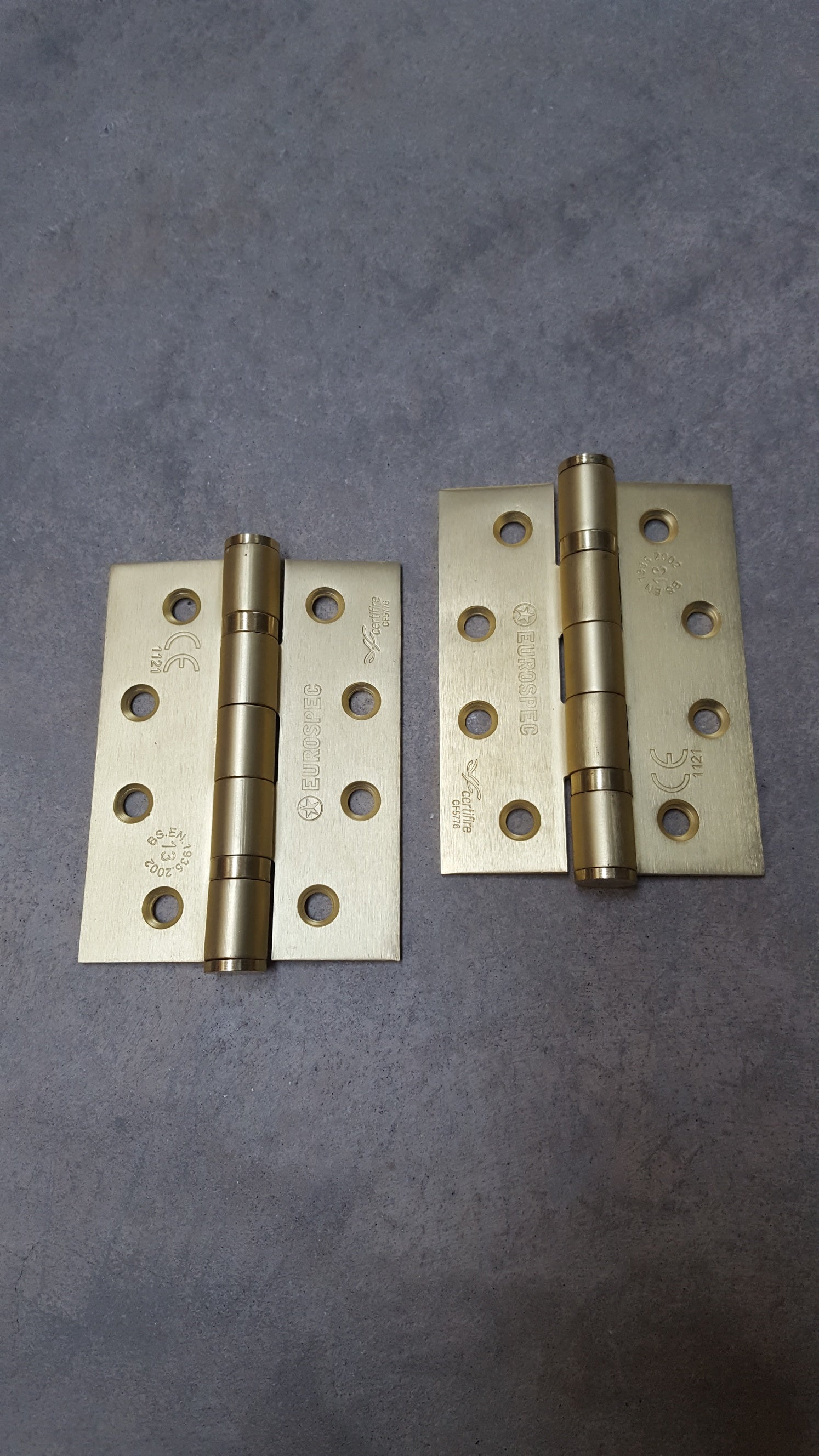 Frelan Hardware - Satin Brass Knurled T-Bar Door Handles - JV850SB