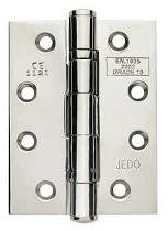 4 Inch Polished Chrome, Grade 11 Fire Rated, Ball Bearing Hinges
