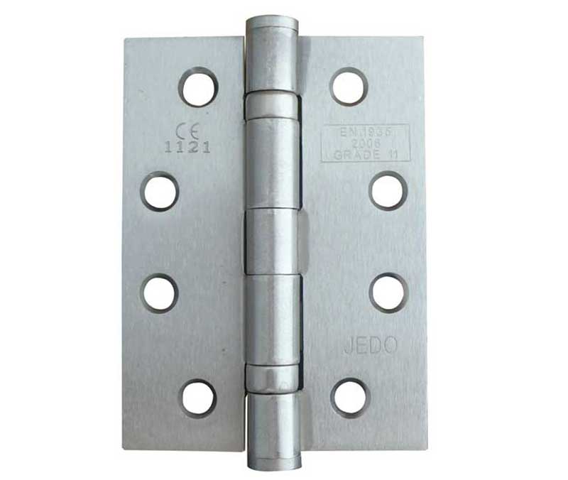 4 Inch Satin Chrome, Grade 11 Fire Rated, Ball Bearing Hinges