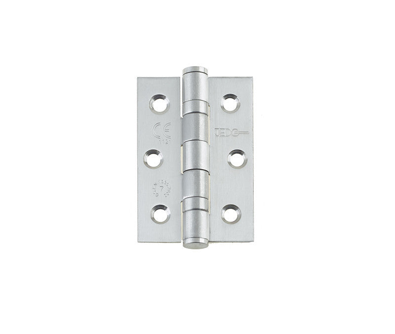 3 Inch Grade 7 Fire Rated, Satin Stainless Steel, Ball Bearing Hinges