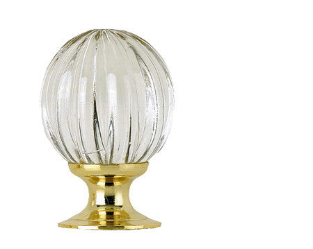 JH1152PB Pumpkin Glass Cupboard Knob - Various Sizes