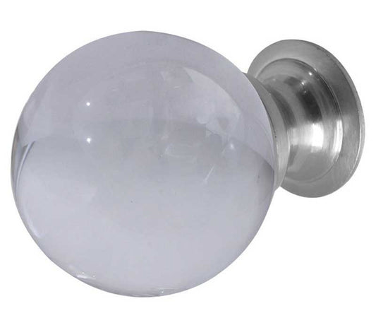 JH1156 Frosted Glass Cupboard Knobs - Various Sizes and Finish