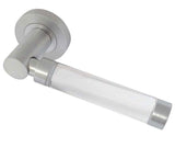 Milo Glass Door Handles Satin Chrome JH5314SC