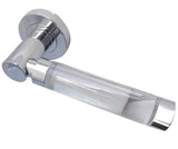 Milo Glass Door Handles Polished Chrome JH5314PC