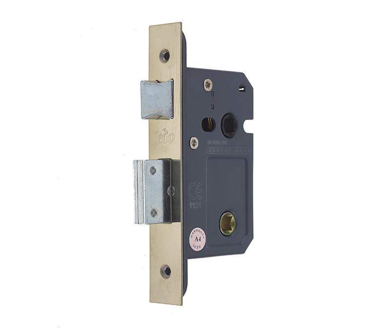 Heavy Duty Bathroom Mortice Lock - Stainless Steel Plates