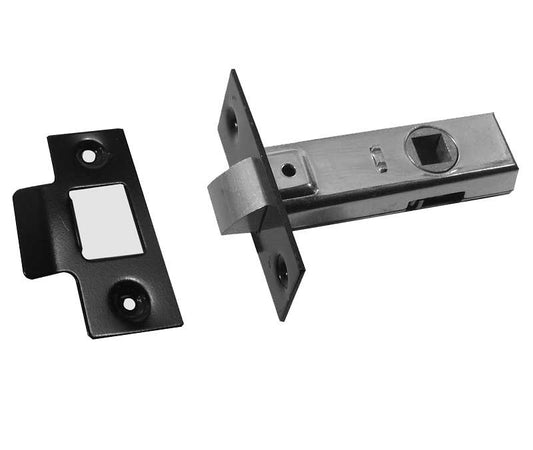 Black 2.5 Inch Tubular Mortice Door Latch