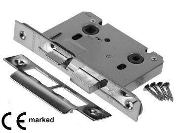 Popular Double Sprung Bathroom Mortice Lock - SATIN, CHROME, NICKEL, BRASS
