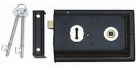 Thumbnail for JL189BL Reversable Black Rim Lock