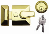 JL5031 Narrow Width Nightlatch Polished Chrome or Polished Brass