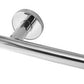 Atlanta Polished Stainless Steel Door Handles On Rose
