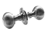 JR6MPB Reeded Queen Anne Rim Knobs