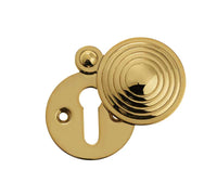 Thumbnail for Reeded Style Covered Keyhole Plate JR9 - Various Finishes
