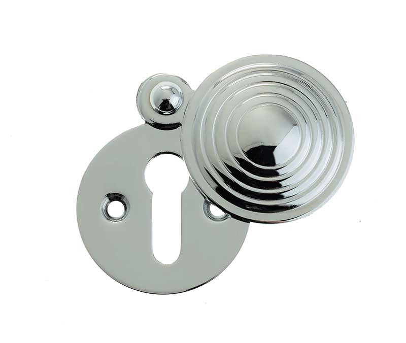 Reeded Style Covered Keyhole Plate JR9