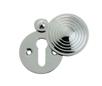 Reeded Style Covered Keyhole Plate JR9 - Various Finishes