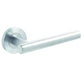 Atlanta Satin Stainless Steel Door Handles On Rose