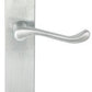 Satin Chrome 'Victorian Scroll' Door Handles On Plate