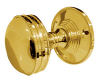 Thumbnail for JV182MPB Ringed Mortice Door Knobs Polished Brass
