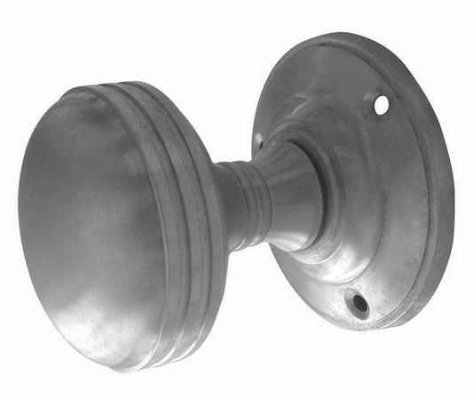 JV182MSC Ringed Mortice Door Knobs Satin Chrome