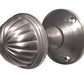 Satin Chrome Fluted Mortice Door Knobs