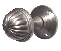 Thumbnail for Satin Chrome Fluted Mortice Door Knobs