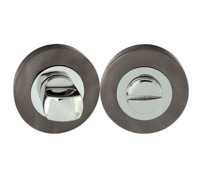 Polished Chrome/Black Nickel Bathroom Turn and Release JV2666BNPC