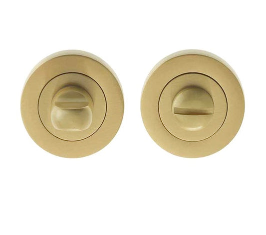 Satin Brass Bathroom Turn and Release - JV2666SB