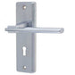 JV3003SC Locking Satin Chrome Frelan Hardware Delta Door Handles