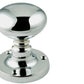 JV35BPC Polished Chrome Mushroom Victorian Mortice Knobs