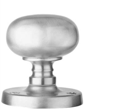 JV35SC Italian Satin Chrome Mushroom Mortice Knobs