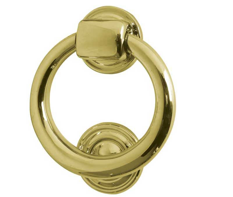 Polished Brass Contemporary Door Knocker JV37PB